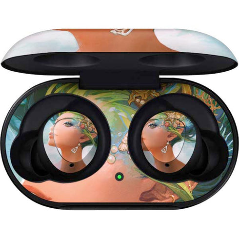 Mermaid with Sea Stars in Her Hair by Ivy Dolamore Galaxy Buds Skin