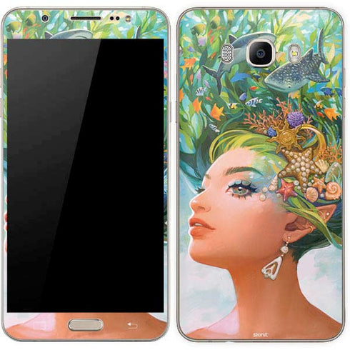 Mermaid with Sea Stars in Her Hair by Ivy Dolamore Galaxy J7 Skin