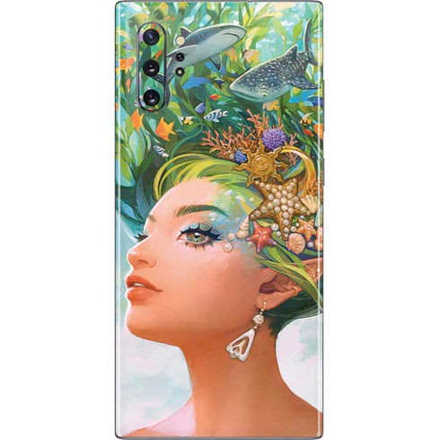 Mermaid with Sea Stars in Her Hair by Ivy Dolamore Galaxy Note 10 Plus Skin