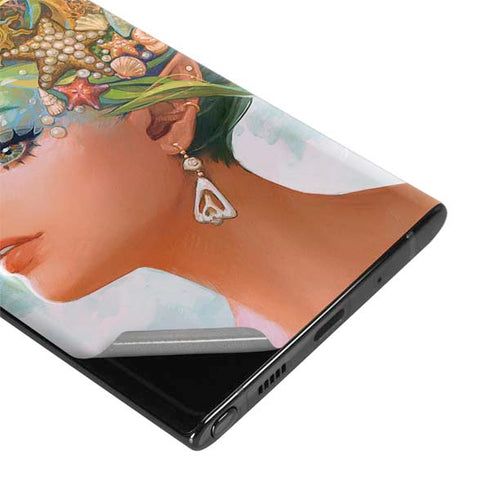 Mermaid with Sea Stars in Her Hair by Ivy Dolamore Galaxy Note 10 Plus Skin