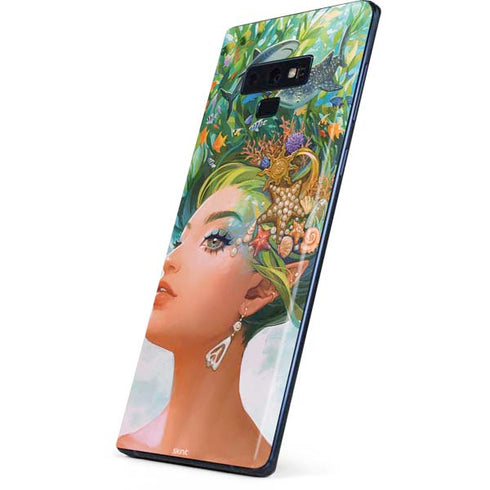 Mermaid with Sea Stars in Her Hair by Ivy Dolamore Galaxy Note 9 Skin