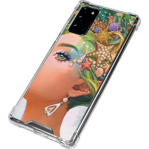 Mermaid with Sea Stars in Her Hair by Ivy Dolamore Galaxy Note20 5G Clear Case