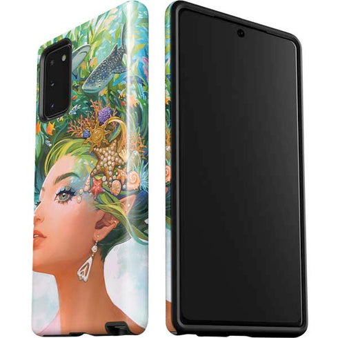 Mermaid with Sea Stars in Her Hair by Ivy Dolamore Galaxy Note20 5G Pro Case