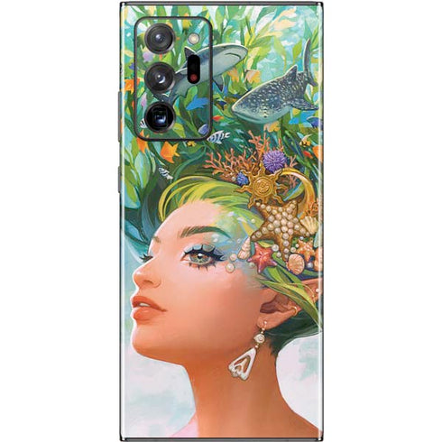 Mermaid with Sea Stars in Her Hair by Ivy Dolamore Galaxy Note20 Ultra 5G Skin