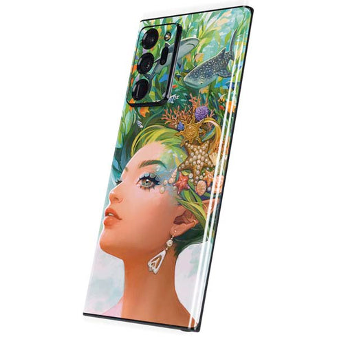 Mermaid with Sea Stars in Her Hair by Ivy Dolamore Galaxy Note20 Ultra 5G Skin