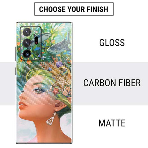 Mermaid with Sea Stars in Her Hair by Ivy Dolamore Galaxy Note20 Ultra 5G Skin