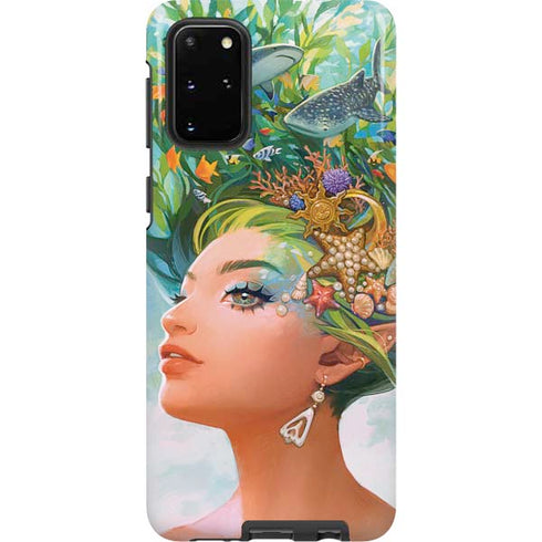 Mermaid with Sea Stars in Her Hair by Ivy Dolamore Galaxy S20 Plus Pro Case