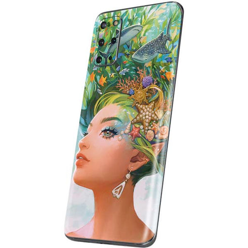 Mermaid with Sea Stars in Her Hair by Ivy Dolamore Galaxy S20 Plus Skin