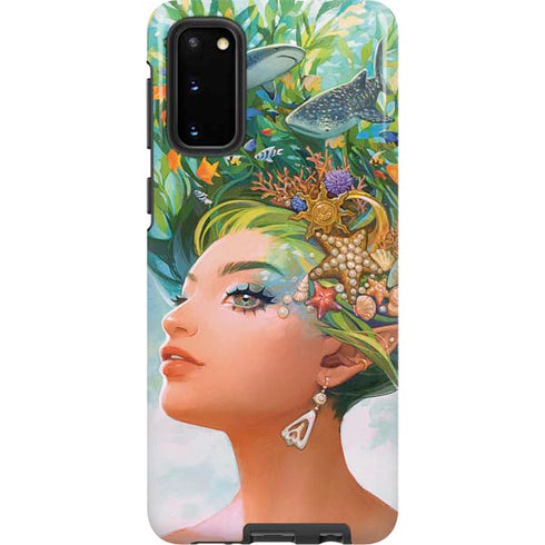 Mermaid with Sea Stars in Her Hair by Ivy Dolamore Galaxy S20 Pro Case