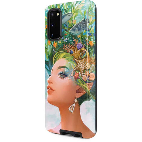 Mermaid with Sea Stars in Her Hair by Ivy Dolamore Galaxy S20 Pro Case