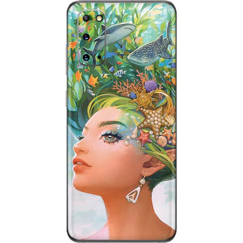 Mermaid with Sea Stars in Her Hair by Ivy Dolamore Galaxy S20 Skin