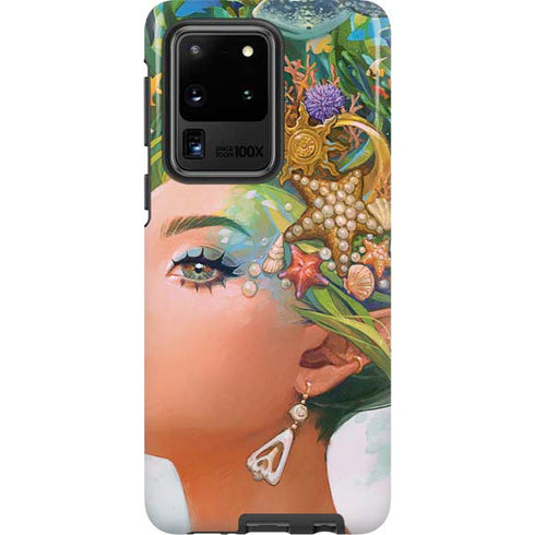 Mermaid with Sea Stars in Her Hair by Ivy Dolamore Galaxy S20 Ultra 5G Pro Case