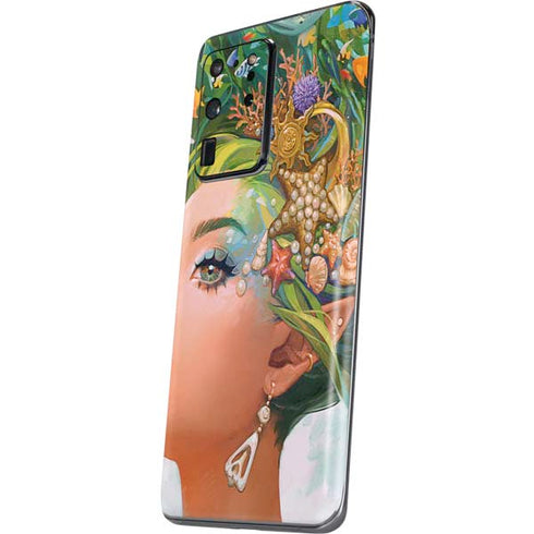 Mermaid with Sea Stars in Her Hair by Ivy Dolamore Galaxy S20 Ultra 5G Skin