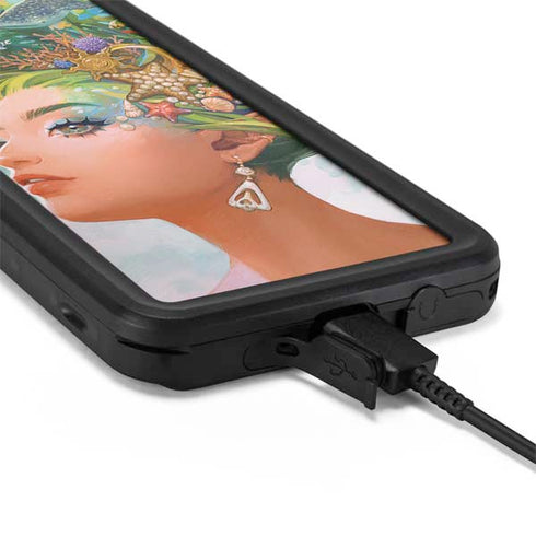 Mermaid with Sea Stars in Her Hair by Ivy Dolamore Galaxy S20 Waterproof Case