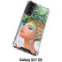 Mermaid with Sea Stars in Her Hair by Ivy Dolamore Galaxy S21 5G Clear Case