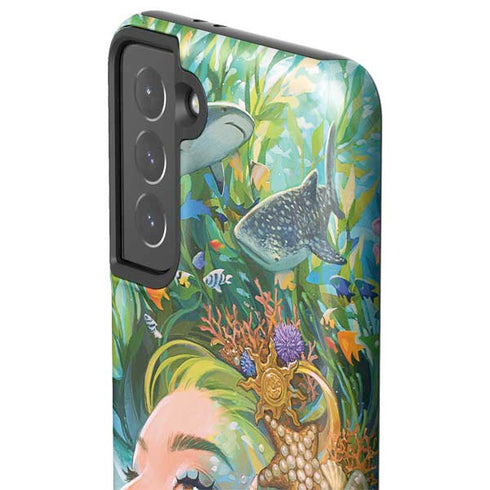 Mermaid with Sea Stars in Her Hair by Ivy Dolamore Galaxy S21 5G Pro Case