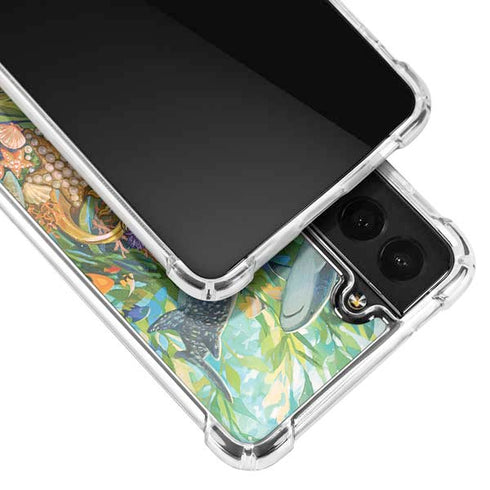 Mermaid with Sea Stars in Her Hair by Ivy Dolamore Galaxy S21 FE Clear Case