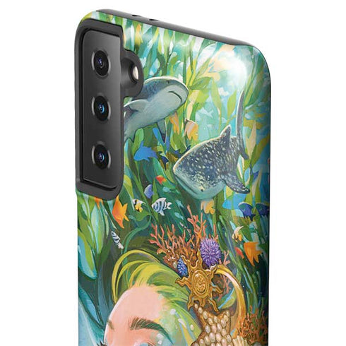 Mermaid with Sea Stars in Her Hair by Ivy Dolamore Galaxy S21 Plus 5G Pro Case