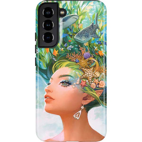 Mermaid with Sea Stars in Her Hair by Ivy Dolamore Galaxy S22 Plus Pro Case