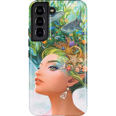 Mermaid with Sea Stars in Her Hair by Ivy Dolamore Galaxy S22 Pro Case