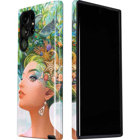 Mermaid with Sea Stars in Her Hair by Ivy Dolamore Galaxy S22 Ultra Pro Case