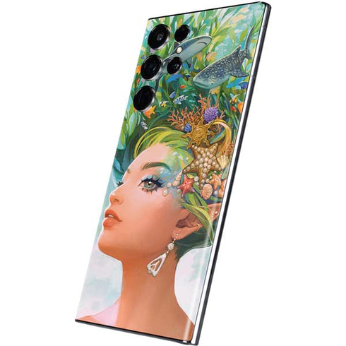 Mermaid with Sea Stars in Her Hair by Ivy Dolamore Galaxy S22 Ultra Skin