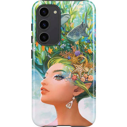 Mermaid with Sea Stars in Her Hair by Ivy Dolamore Galaxy S23 Plus Pro Case