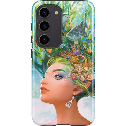 Mermaid with Sea Stars in Her Hair by Ivy Dolamore Galaxy S23 Pro Case