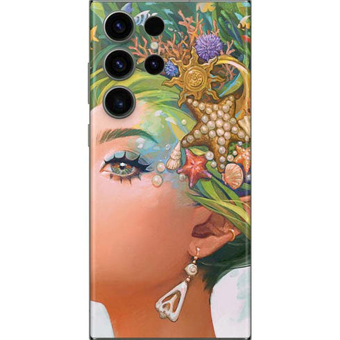 Mermaid with Sea Stars in Her Hair by Ivy Dolamore Galaxy S23 Ultra Skin