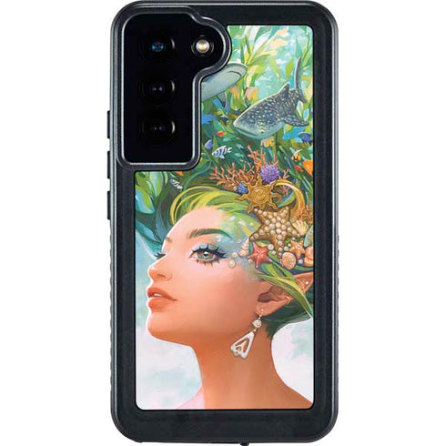 Mermaid with Sea Stars in Her Hair by Ivy Dolamore Galaxy S23 Waterproof Case