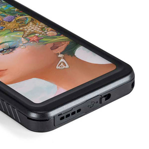 Mermaid with Sea Stars in Her Hair by Ivy Dolamore Galaxy S23 Waterproof Case