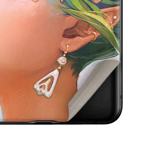 Mermaid with Sea Stars in Her Hair by Ivy Dolamore Galaxy Z Flip Skin