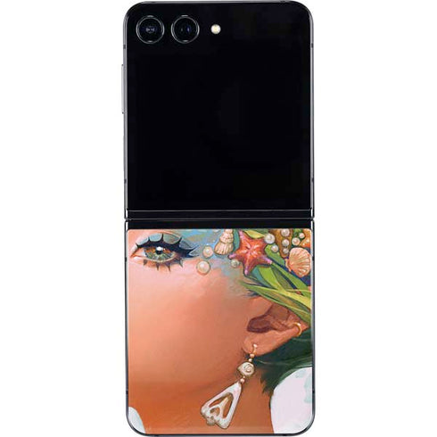 Mermaid with Sea Stars in Her Hair by Ivy Dolamore Galaxy Z Flip5 5G Skin