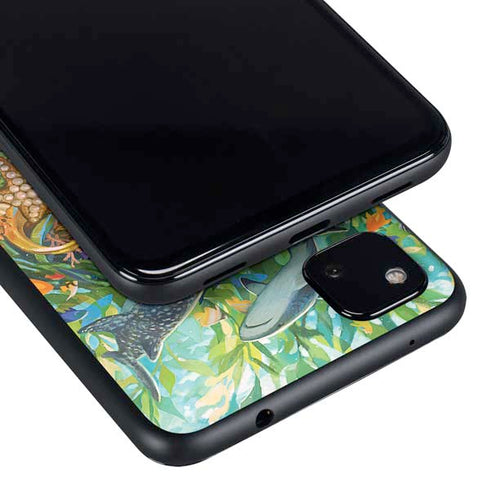 Mermaid with Sea Stars in Her Hair by Ivy Dolamore Google Pixel 4a Skin