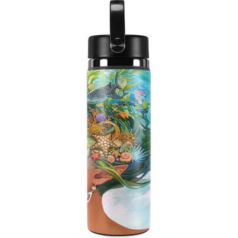 Mermaid with Sea Stars in Her Hair by Ivy Dolamore Hydro Flask 20oz Wide Mouth Skin