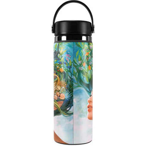 Mermaid with Sea Stars in Her Hair by Ivy Dolamore Hydro Flask 20oz Wide Mouth Skin