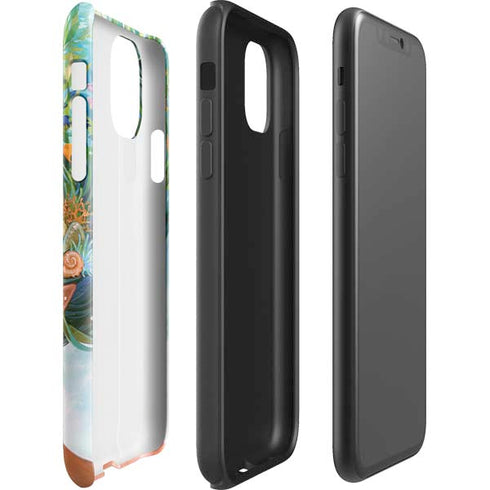 Mermaid with Sea Stars in Her Hair by Ivy Dolamore iPhone 11 Impact Case