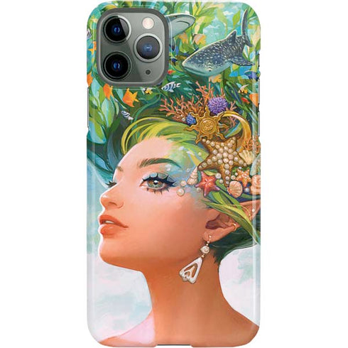 Mermaid with Sea Stars in Her Hair by Ivy Dolamore iPhone 11 Pro Lite Case