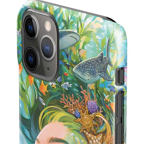 Mermaid with Sea Stars in Her Hair by Ivy Dolamore iPhone 11 Pro Lite Case