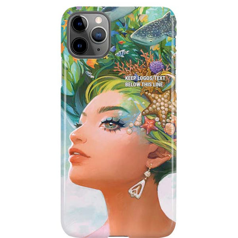 Mermaid with Sea Stars in Her Hair by Ivy Dolamore iPhone 11 Pro Max Lite Case