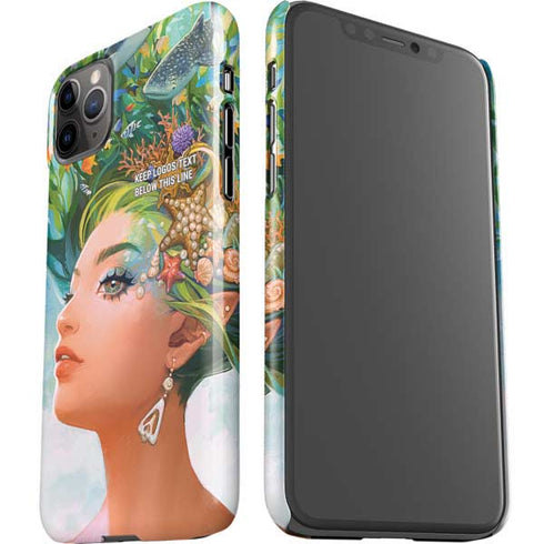 Mermaid with Sea Stars in Her Hair by Ivy Dolamore iPhone 11 Pro Max Lite Case