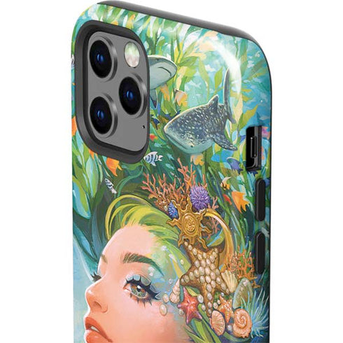 Mermaid with Sea Stars in Her Hair by Ivy Dolamore iPhone 12 Pro Impact Case