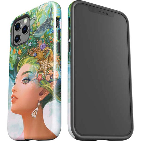 Mermaid with Sea Stars in Her Hair by Ivy Dolamore iPhone 12 Pro Impact Case