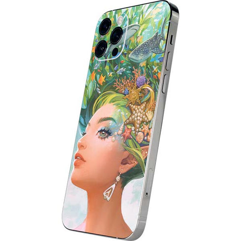 Mermaid with Sea Stars in Her Hair by Ivy Dolamore iPhone 12 Pro Max Skin