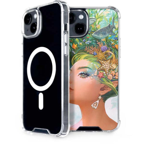Mermaid with Sea Stars in Her Hair by Ivy Dolamore iPhone 13 MagSafe Case