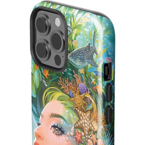 Mermaid with Sea Stars in Her Hair by Ivy Dolamore iPhone 13 Pro Max Impact Case