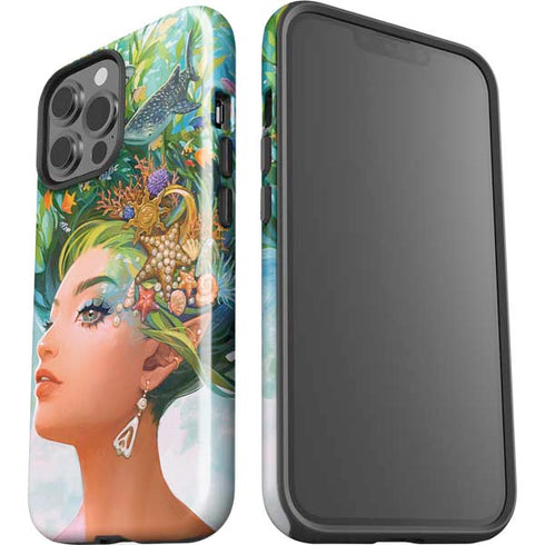 Mermaid with Sea Stars in Her Hair by Ivy Dolamore iPhone 13 Pro Max Impact Case