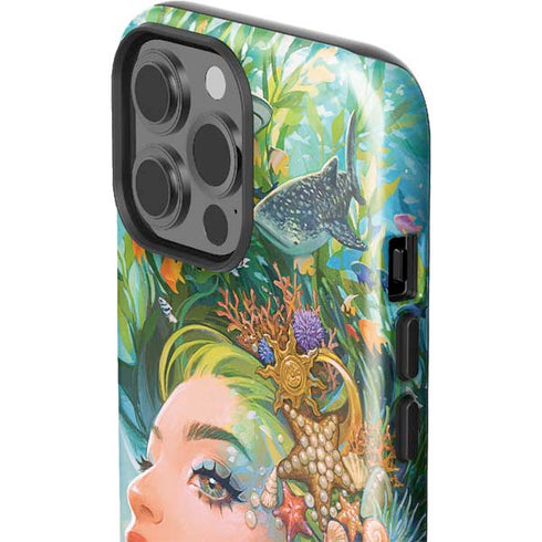Mermaid with Sea Stars in Her Hair by Ivy Dolamore iPhone 15 Pro Max Impact Case