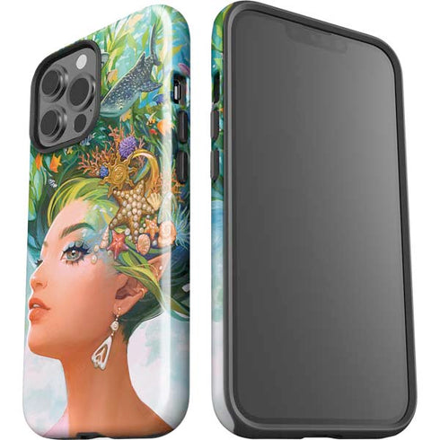 Mermaid with Sea Stars in Her Hair by Ivy Dolamore iPhone 14 Pro Max Impact Case