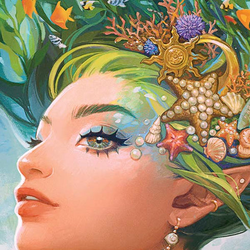 Mermaid with Sea Stars in Her Hair by Ivy Dolamore iPhone XR Pro Case